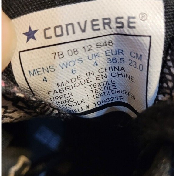 Ozzy Osbourne CT Ozzy Doodles Hi 108821F Wmns Size 6 Converse Chuck Taylor - Picture 9 of 9